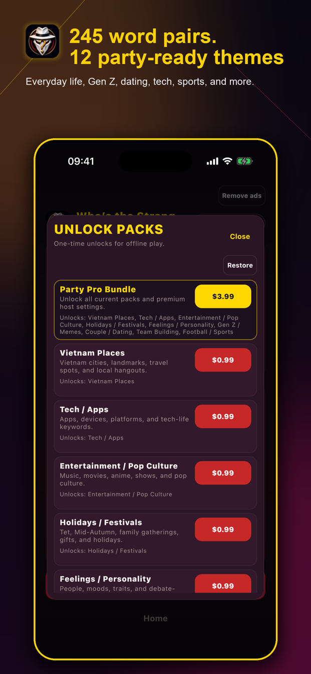Offline theme packs